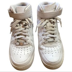 Nike Air Force 1 High Top White Mens Size 10